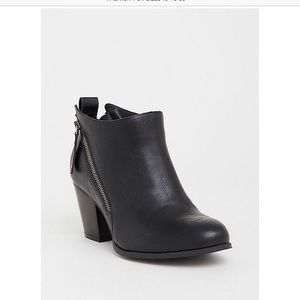 Torrid 13W Faux Leather Ankle Bootie